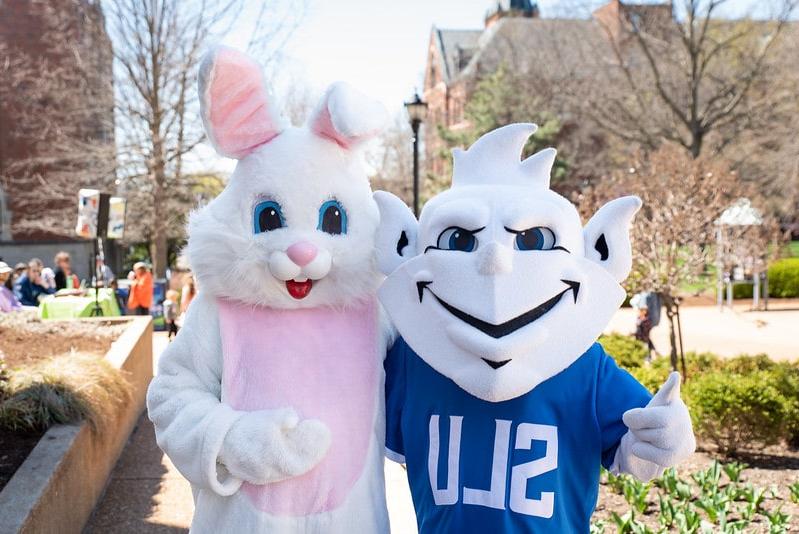 The Easter Bunny and the Billiken