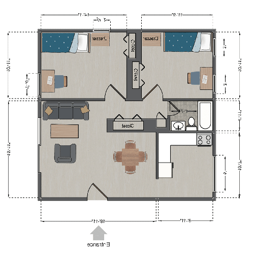 Grand Forest Double Apartment floor plan